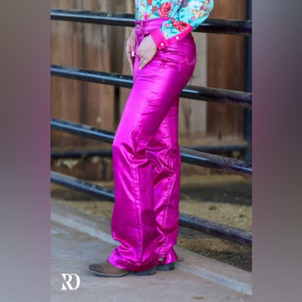 NWT RD Signature Trousers Fuchsia Metallic
